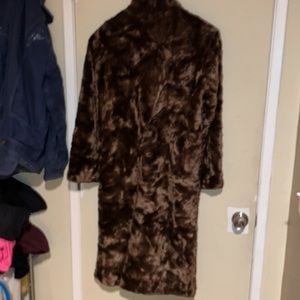 Faux Mink w/ floral print lining